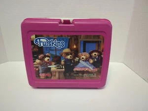 Vintage Thermos Furskins Lunch Box 80's Television School - Picture 1 of 6