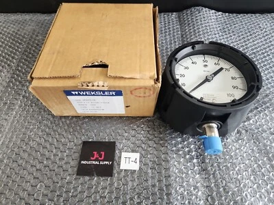 🆕️ Weksler 4 1/2'' Royal Gauge AA442PF2LW 0-100 PSI ⚡️🇺🇸 SHIP+WARRANTY  - Image 1 of 4