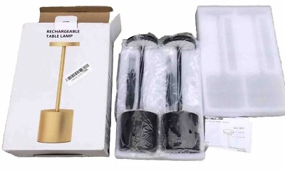 2 Pack Rechargeable Table Lamp, LED Cordless Desk Lamp,5000mAh Battery Operat. - Image 1 of 3