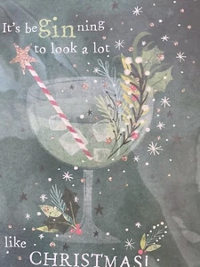Flamingo Paperie Xmas Cards Be(gin)ing To Look A Lot Like Christmas Pack Of 8 - Picture 1 of 3