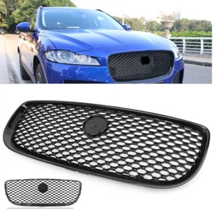 1x Car Front Upper Mesh Grille Radiator Grill for Jaguar XJ 2016- 2020 Black - Picture 1 of 9