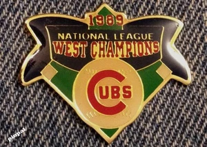 Chicago Cubs Reversnadel ~ 1989 National League West Champions Vintage ~ MLB ~ Baseball - Bild 1 von 4