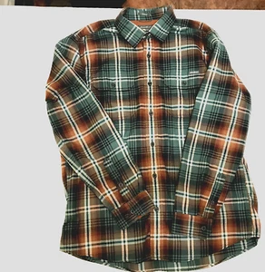 EDDIE BAUER Mens Shirt Plaid Traveler Classic Fit  Button Up  Size Large L - Picture 1 of 14