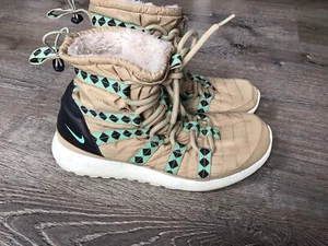 Nike Womens Biege Roshe One Size 7.5 Hi Top Sneakers Ankle Boots 616724-200 Boot - Picture 1 of 14