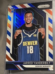 2018-19 Panini Prizm Jarred Vanderbilt RWB Red White Blue Rookie RC #42