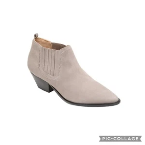 Schutz Jacqueline Western Ankle Booties Mouse Grey Sz 11 - Picture 1 of 8
