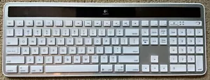 Logitech K750 Wireless Solar Recharging Slim Keyboard for Mac, Silver - Picture 1 of 3