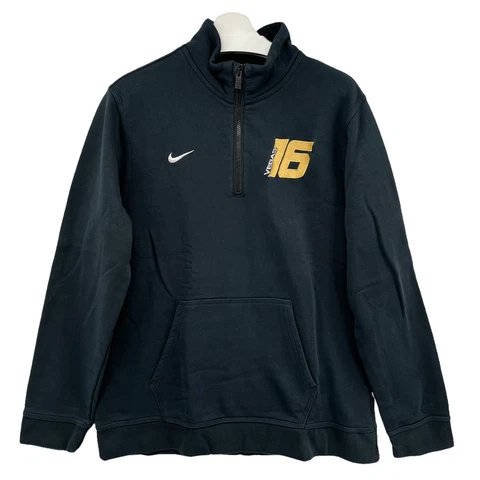 Nike Mens Large Vegas Golden Knights Black Pullover 1/2 ZIp Sweatshirt #16 Cover