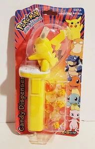VINTAGE NINTENDO POKEMON PIKACHU #25 CARDED CANDY DISPENSER TOYSITE 1999 BANDAI - Picture 1 of 3