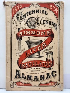 1873 Quacksalber Almanach Simmons Leber Regulator Slaughter & Wells Chem Waverly NY C10 - Bild 1 von 8