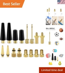 Family-Friendly YASI 16PCS Valve Adaptors - Essential Tools for Inflating Balls - Picture 1 of 9