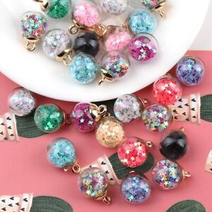 Pendant DIY Jewelry Crystal Transparent Glass Beads Pentagram 16mm Magic Ball