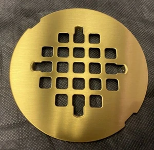 Placa de drenaje de ducha Jaclo 6236-SB en latón satinado - Imagen 1 de 10