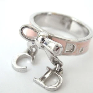 Anello Nastro Christian Dior Autentico Metallo [Usato] - Foto 1 di 9