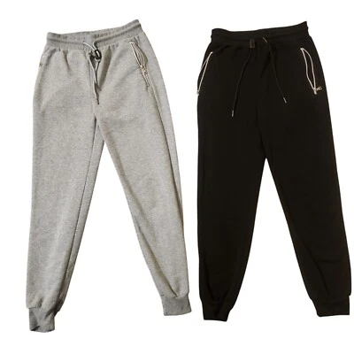 Galaxy by Harvic Lot Of 2 Men’s Slim Fit Gray/Black Jogger Pants Size S - Image 1 of 4