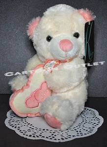 PLUSH DOLL BEAR STUFFED TEDDY BEAR LOVE TOY NWT 10" BIRTHDAY GIFT CUTE Heart - Picture 1 of 1