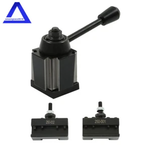 OXA Wedge Type Tool Post 250-000 + 2 holders 001 002 For Mini Lathe Swing Dia 8" - Picture 1 of 10