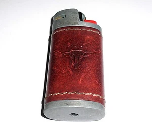Metall Leder Etui für kleine Tasche Kunststoff Feuerzeug No5 - Bild 1 von 6