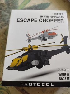 set of 2 3D wind-up puzzles Escape Chopper - Picture 1 of 4