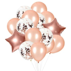 Oro Rosa Confeti Globos Cumpleaños Arco Decoración 25pc Fiesta Boda Decoración - Imagen 1 de 2