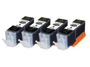 4 Black PGI-570XL non oem ink Cartridges for Canon mg5700 mg5750 mg5751 mg5752 - Picture 1 of 1