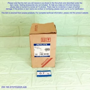 Patlite PES-24A-R 24V, Lámpara de Señal Roja-NUEVA en CAJA como fotos, SN:326P, FedExDHL - Imagen 1 de 14