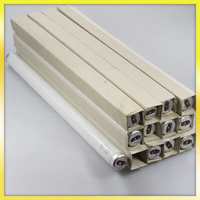 old rare vintage antique Fluorescent Lamp Bulbs Tubes T8 230V G13 20W Set of 12 - Image 1 of 4