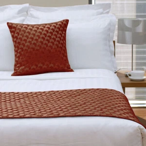 Cojín cuadrado o corredor de cama Regency Russet de Jason - Imagen 1 de 6