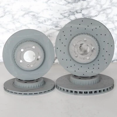 Juego de discos de freno delanteros y traseros Mercedes C300 C400 OEM 2015-2023 AMG P31 genuino Foto 1 de 4