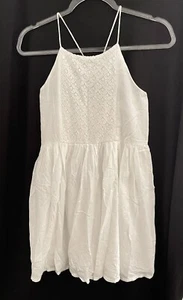 Tucker + Tate Dress Girls XL 14 16 White Sundress Cross Strap Back Lace Bodice - Picture 1 of 6