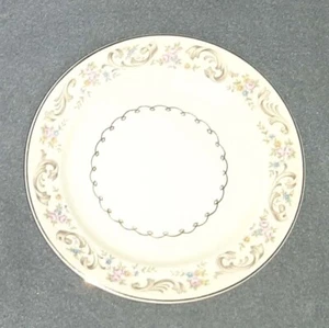 The Paden City Pottery - Duchess (Cream Band, White Center) Bread & Butter Plate - Picture 1 of 3