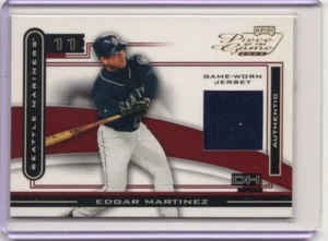 EDGAR MARTINEZ MLB Mariners 2003 Playoff Piece of the Game Jersey #POG-29 Card - Picture 1 of 2