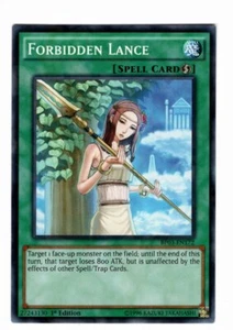 Yugioh- 1X Forbidden Lance - Shatterfoil Rare - 1st Edition - BP03-EN172 - NM - Picture 1 of 1