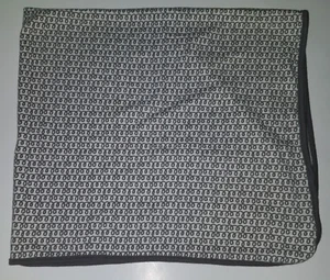 Petunia Pickle Bottom Gray White Spiral Receiving Blanket Lovey SPOT AS IS - Picture 1 of 7