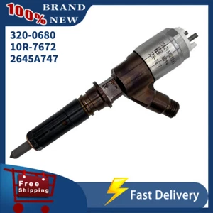 Inyector de combustible diésel 10R-7672 2645A747 320-0680 para Caterpillar CAT E320D C6.6 - Imagen 1 de 10