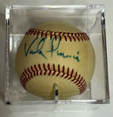 Vada Pinson Signed Autographed American League (OAL) Baseball - Image 1 of 2