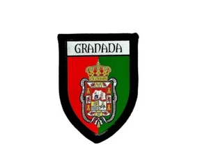 aufnäher gedruckt Aufbügel wappen schild flagge spanien granada stadt patch - Picture 1 of 1