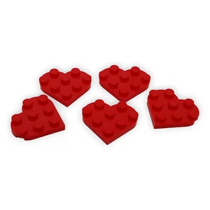 5x Lego Herz Platten 3x3 Noppen Rot 39613 Liebe Liebeserklärung Paare NEUWARE - Bild 1 von 6
