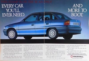 Vauxhall ASTRA '1.6i' Saloon Motor Car ADVERT : Original 1992 Print Ad E16/43 - Picture 1 of 1