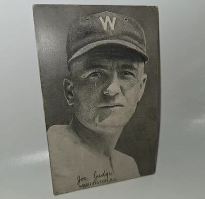 1922 Exhibits Joe Judge Washington Senators Antique Baseball Card - AS-IS - Image 1 of 4