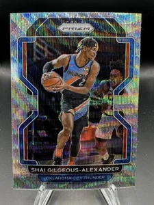 2021-22 Panini Prizm Shai Gilgeous-Alexander Silver Wave Prizm #238 Thunder - Imagen 1 de 2