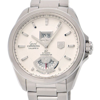 TAG HEUER Grand Carrera Gmt WAV5112.BA0901 White Men's Used Watch #22111 - Image 1 of 4