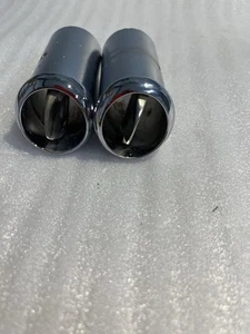 MERCEDES W111 220SE 250SE 280SE COUPE DASH RE CHROME VENT PAIR *OEM* - Picture 1 of 3