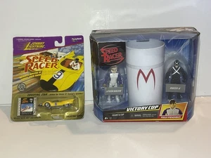 Johnny Lightning Speed Racer Shooting Star Collector's Edition & figures w/cup - Picture 1 of 9