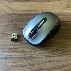 Microsoft Wireless Mobile Mouse 3500 - Grau - mit Dongle, getestet und funktionsfähig - Bild 1 von 3