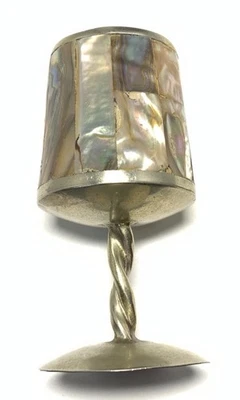 Copa Cáliz Abulón Tono Plata Alpaca México LB402 Foto 1 de 4