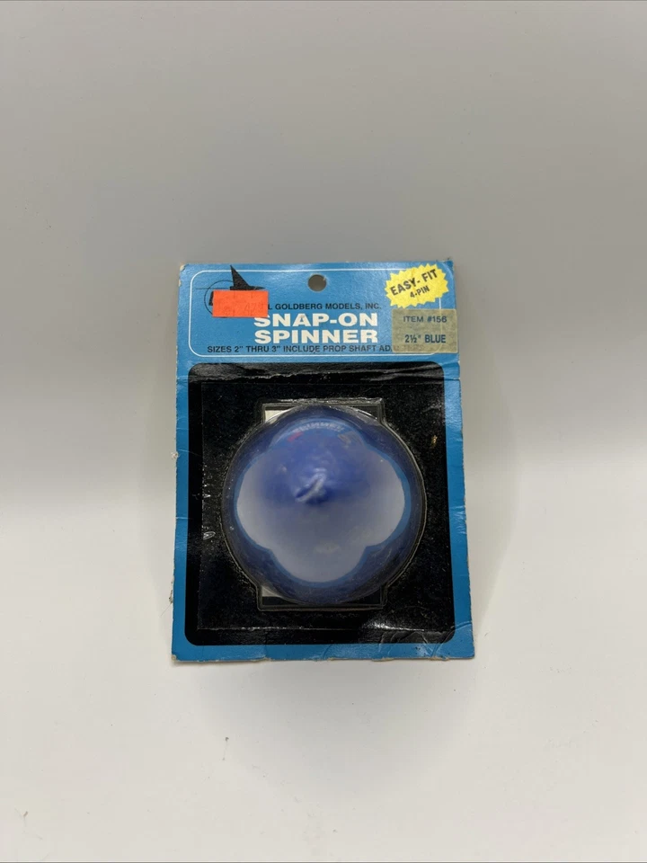 Carl Goldberg 2 1/2” Blue Snap on Spinner for RC Model Aircraft B99 - Image 1 of 1