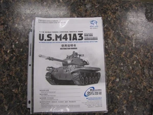 HENG LONG 2.4G Scala 1:16 U.S. M41A3 "Walking Bulldog" RC Serbatoio Leggero Solo Manuale - Foto 1 di 3