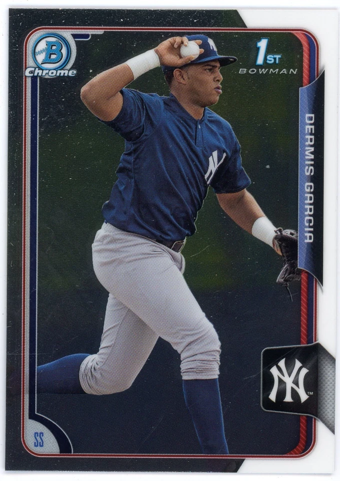 2015 Bowman Chrome Prospect Rookie Dermis Garcia #13 Yankees - Image 1 of 1