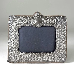 Antique Sterling Silver Decorative Photograph Frame Hallmarked London - Picture 1 of 4